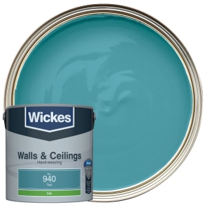 Wickes Teal - No.940 Vinyl Silk Emulsion Paint - 2.5L