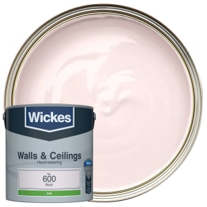 Wickes Vinyl Silk Emulsion Paint - Blush No.600 - 2.5L