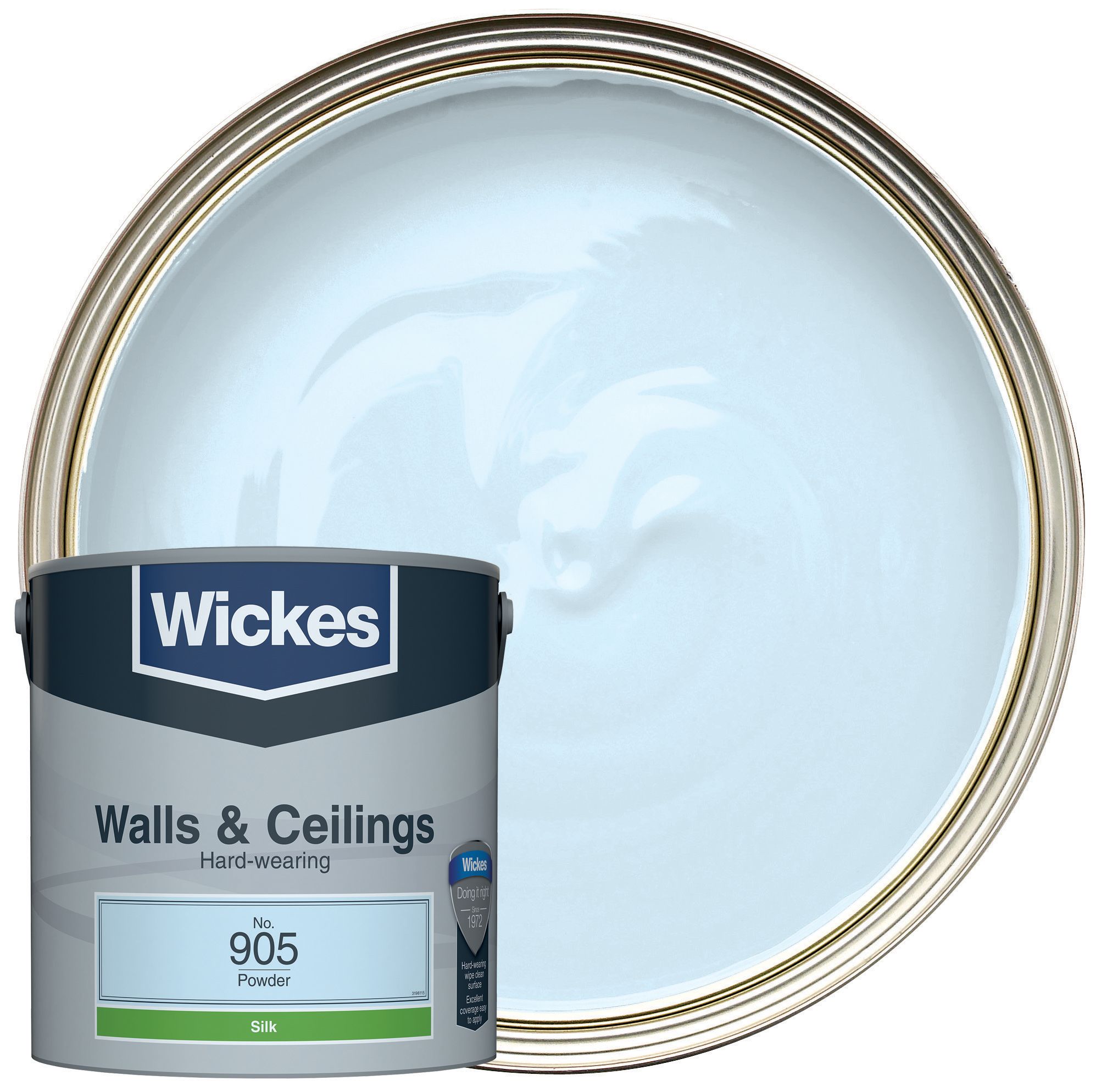 Wickes Vinyl Silk Emulsion Paint - Powder No.905 - 2.5L