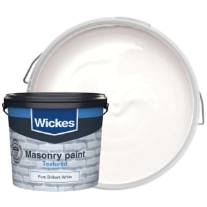 Wickes Masonry Textured Pure Brilliant White 5L