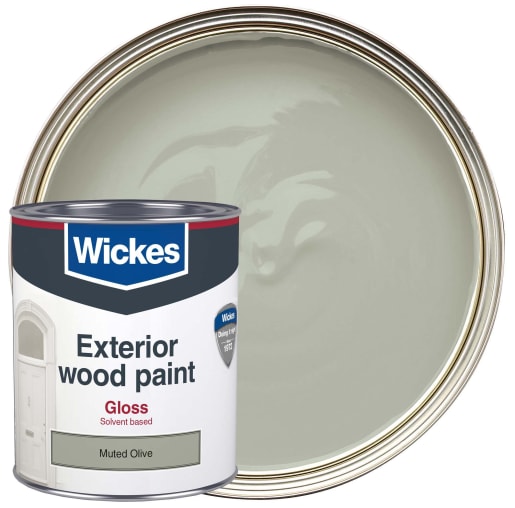 Wickes Exterior Gloss Muted Olive 750ml