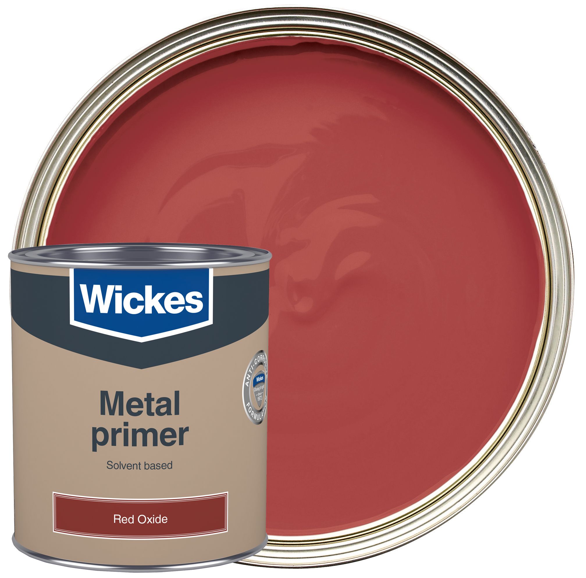 Wickes Metal Primer - Red Oxide - 750ml