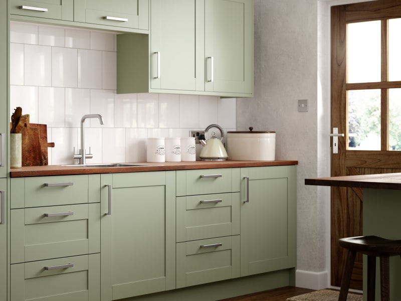 Ohio Sage Shaker Kitchen | Wickes Lifestyle Kitchens | Wickes