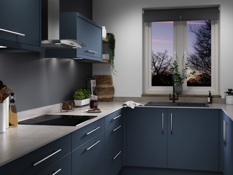 Orlando Marine Blue Kitchen | Wickes Lifestyle Kitchens | Wickes