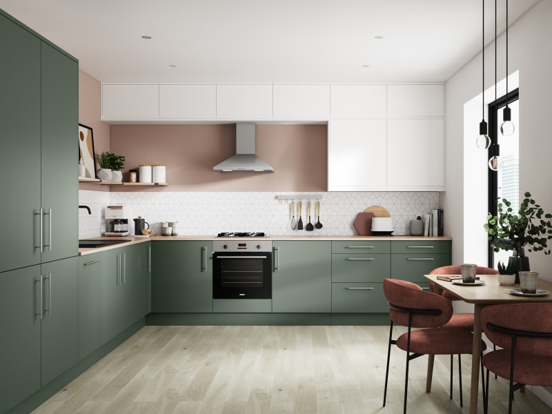 Greenwich Reed Green Kitchen, Fitted Kitchens