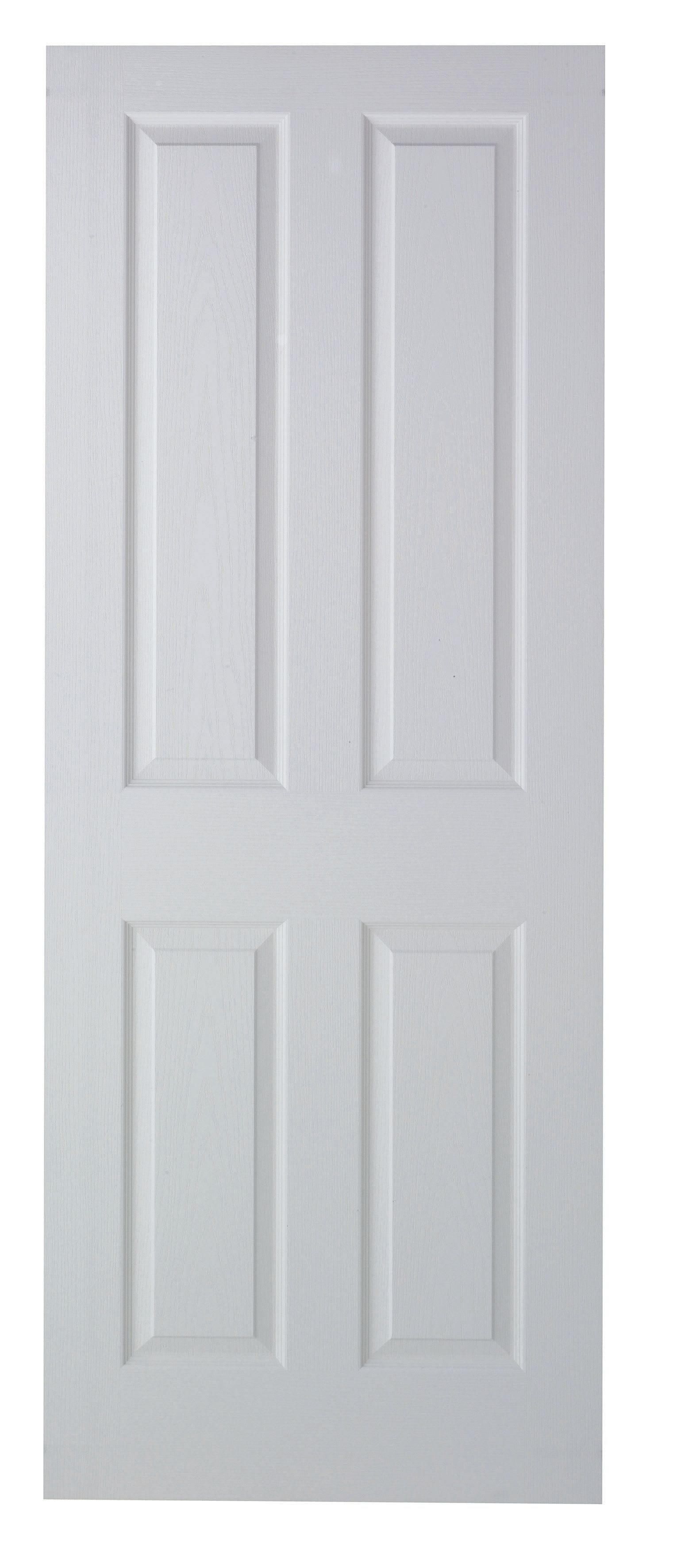 Wickes Chester White Grained Moulded 4 Panel FD30 Internal Fire Door