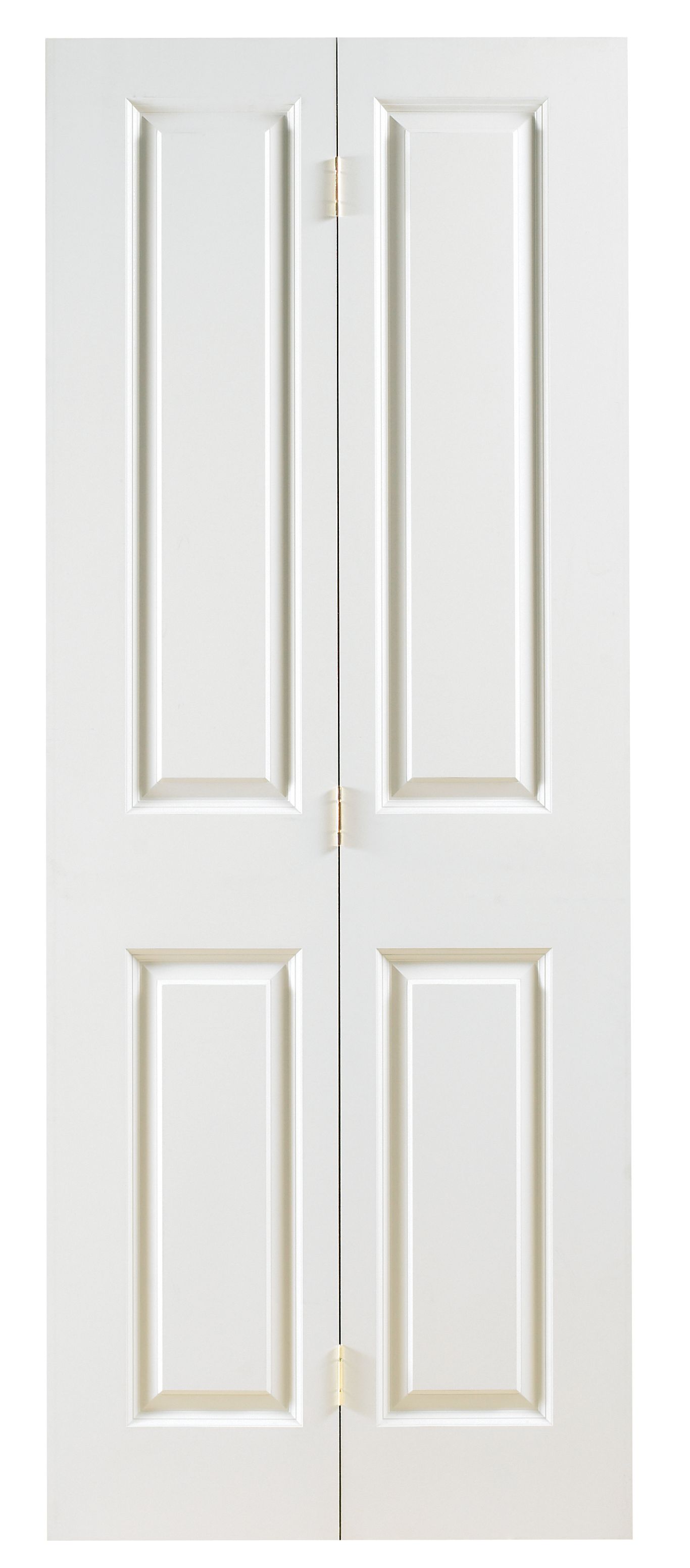 Wickes Chester White Grained Moulded 4 Panel Internal Bi-Fold Door - 1981 x 686mm