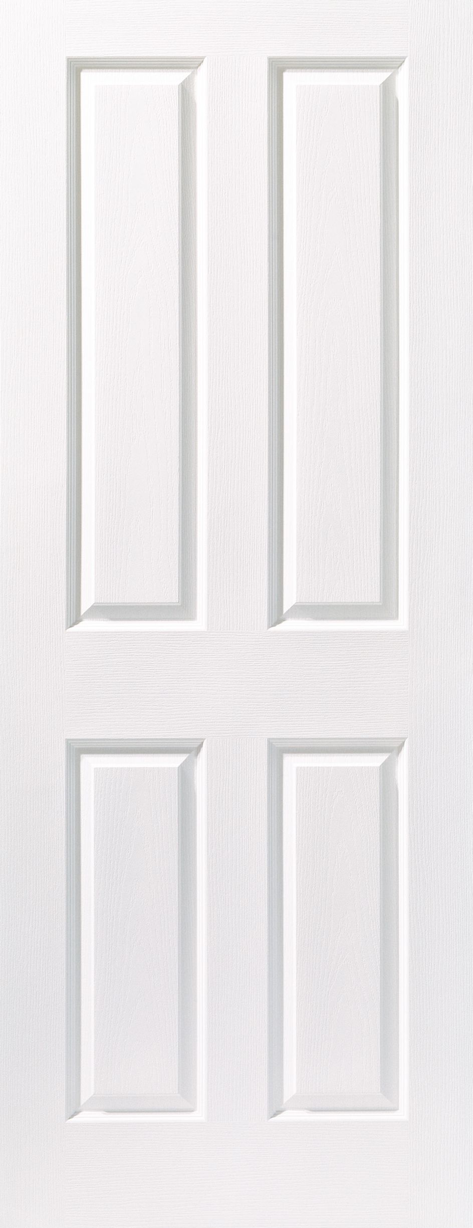 Wickes Chester White Grained Moulded 4 Panel Internal Door - 1981 x 610mm