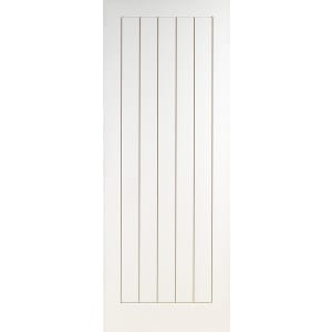 Wickes Geneva White Grained Moulded Cottage Internal Door