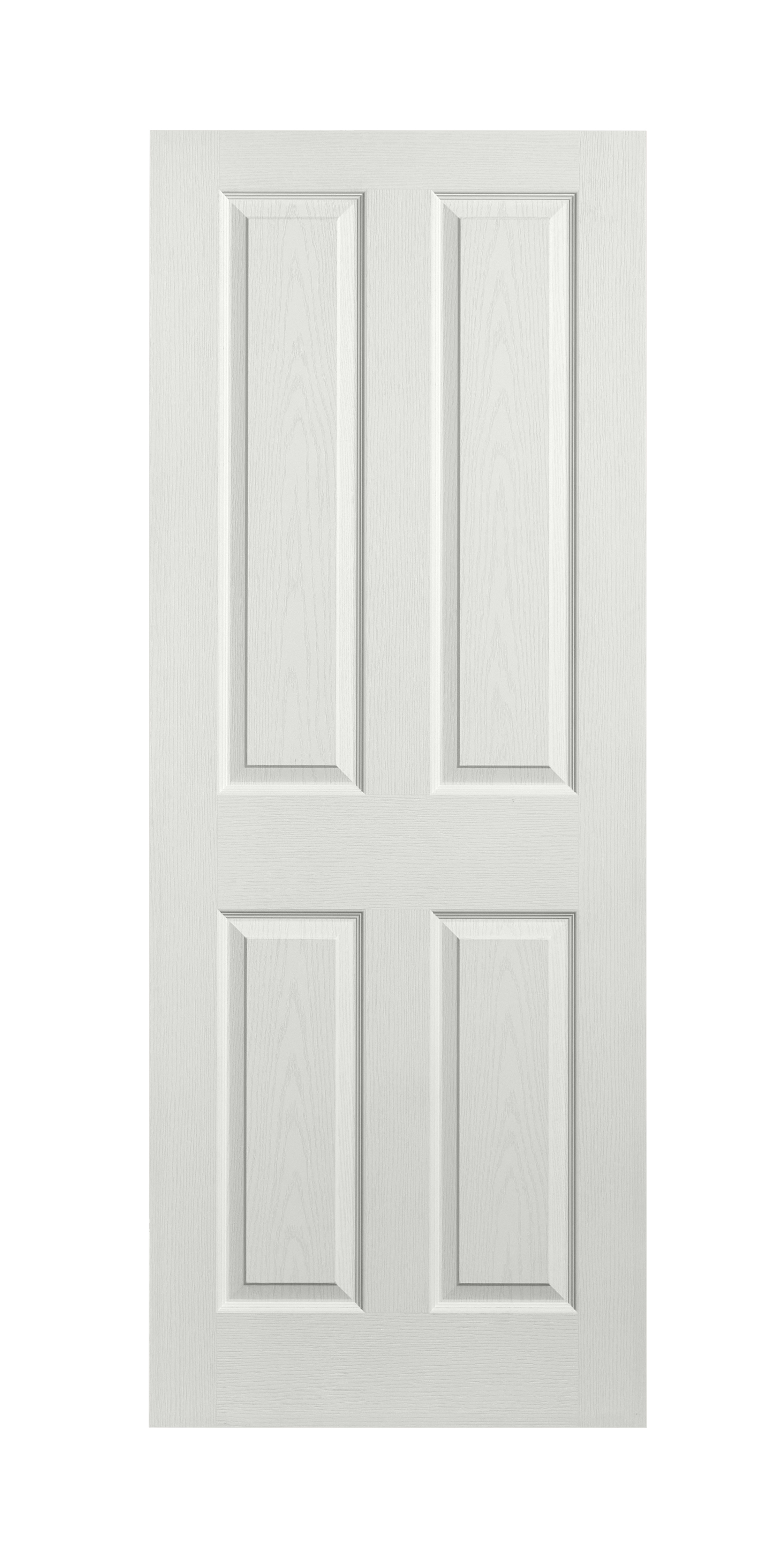 Wickes Chester White Grained Moulded 4 Panel Internal Door