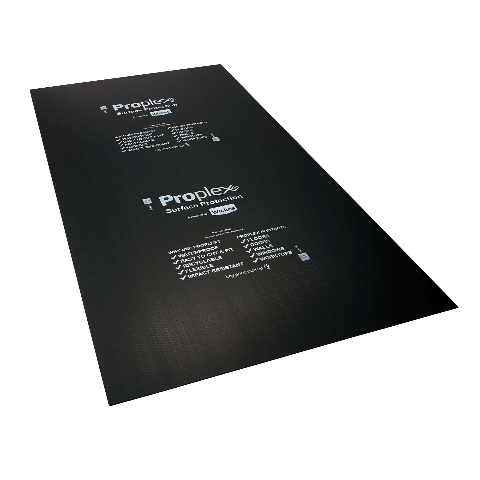 Proplex Black Surface Protection Sheet - 2400 x 1200 x 2mm