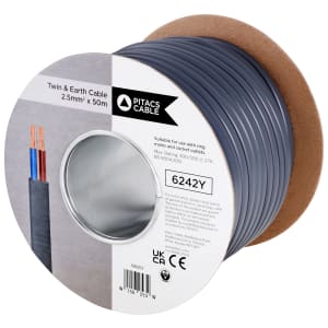 Wickes Twin & Earth Cable - 2.5mm2 x 50m