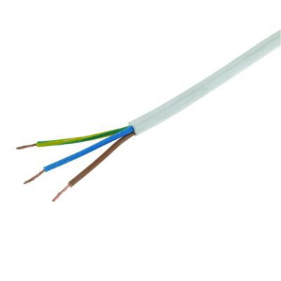 Image of 3 Core 3093Y White Heat Resistant Flexible Cable - 0.75mm² - 10m