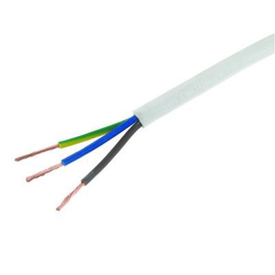 Image of 3 Core 3093Y White Heat Resistant Flexible Cable - 1.5mm² - 10m
