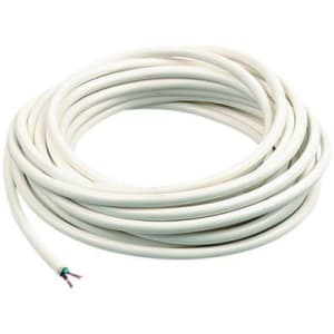 Wickes 2 Core Flexible Round Cable - White 0.75mm2 x 7.5m