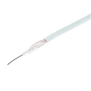 Wickes Coaxial Cable - White 100m