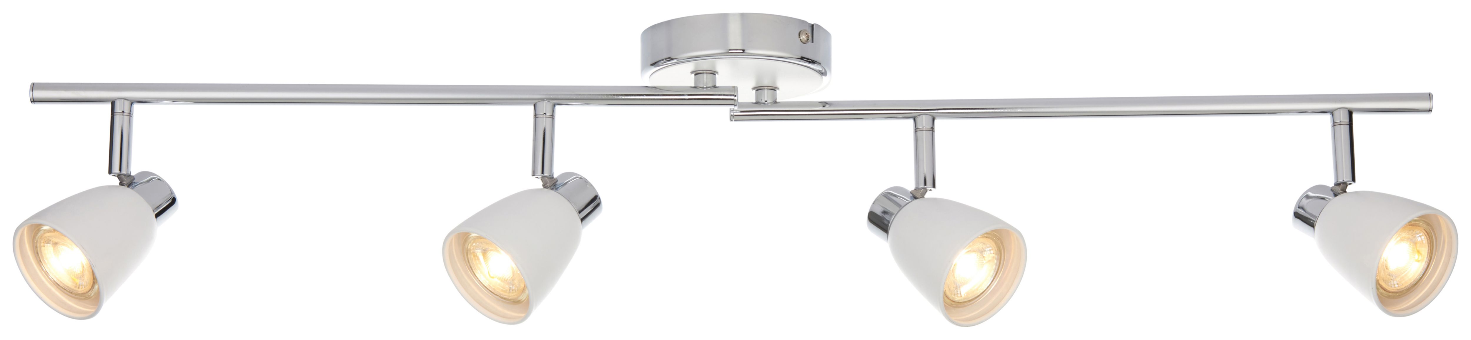 Image of Wickes Major LED White & Chrome 4 Bar Spot Light - 4 x 4.8W