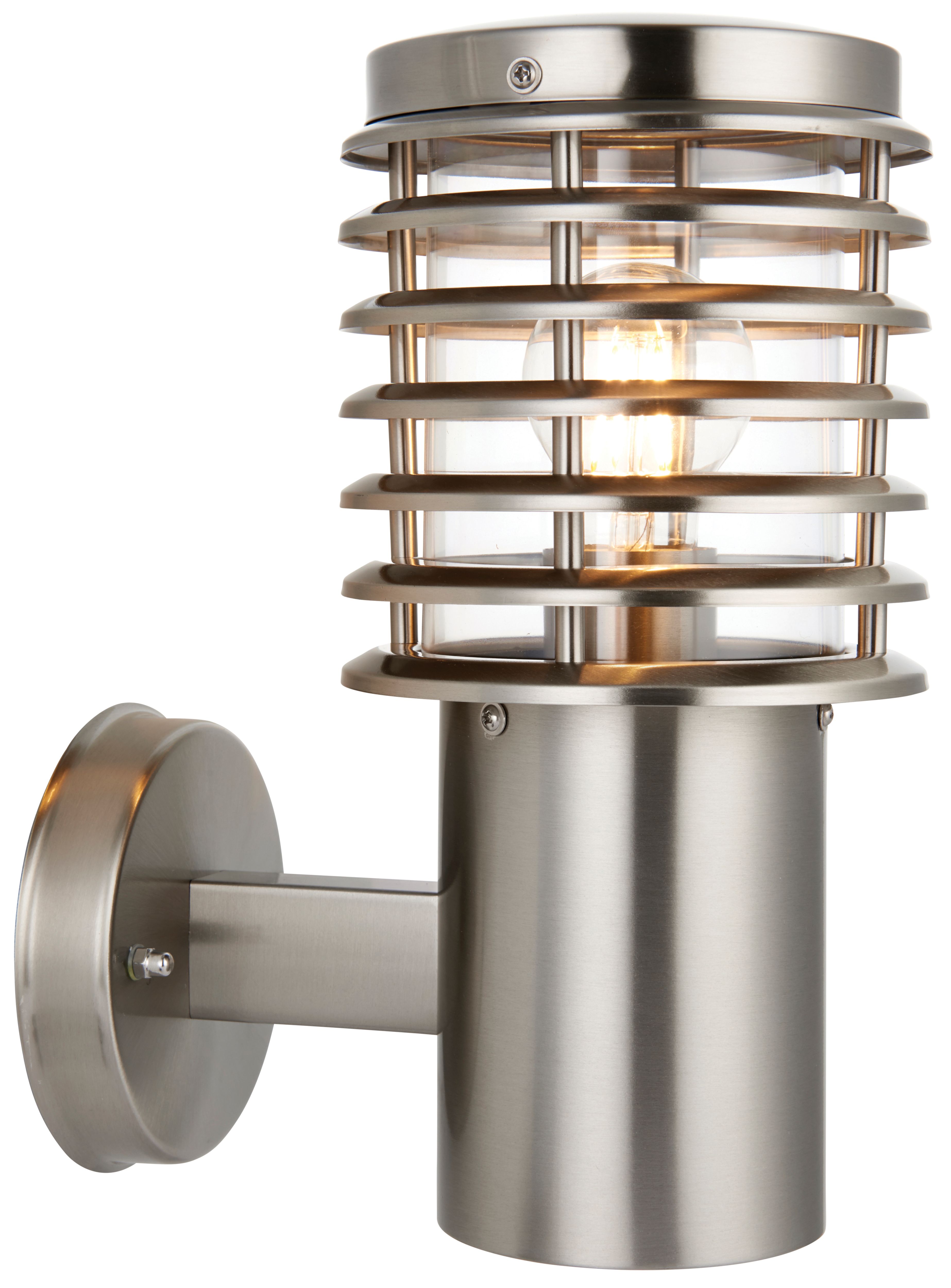 Wickes Eton Brushed Chrome Wall Light - 60W