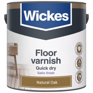 Wickes Floor Varnish - Natural Oak 2.5L