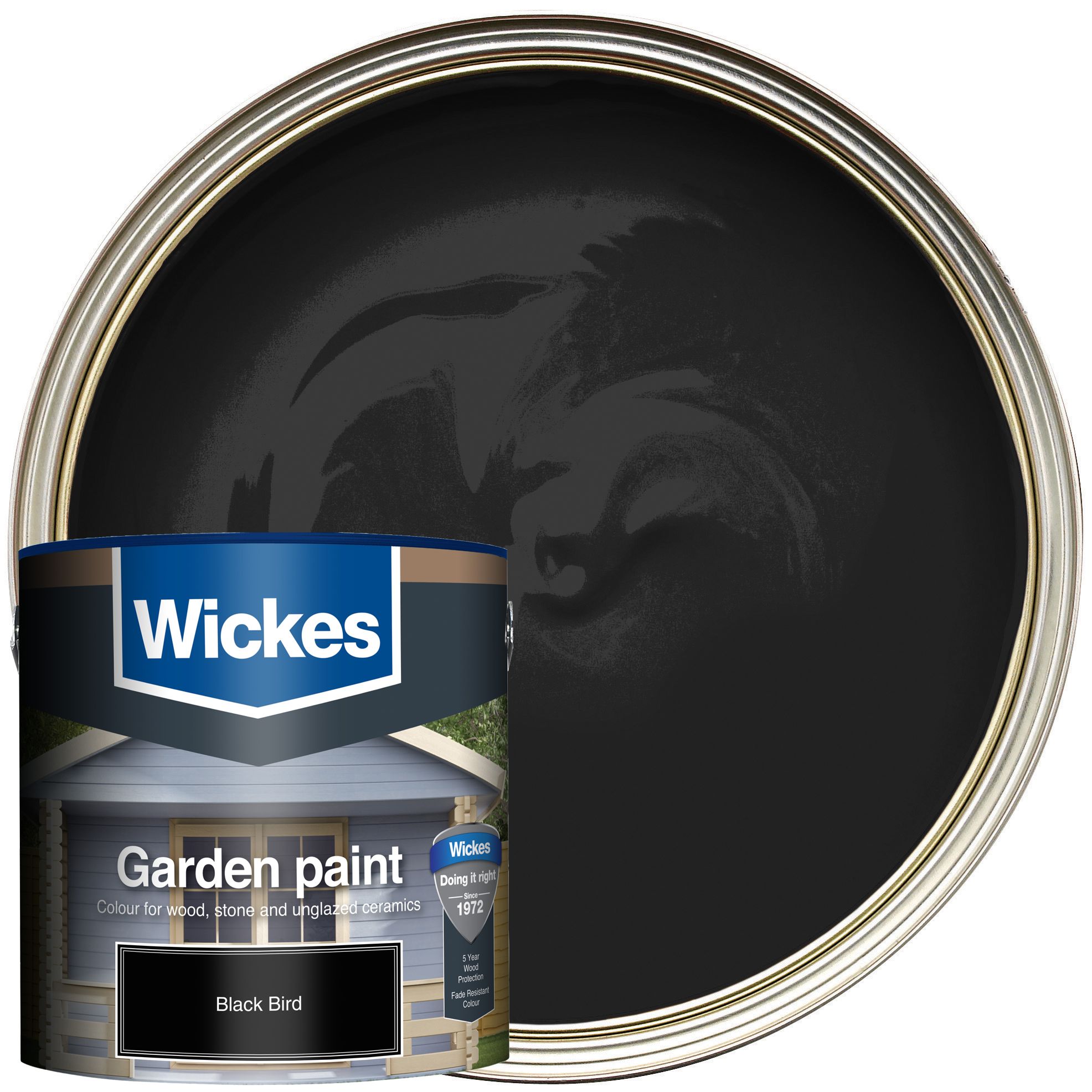 Wickes Garden Colour Matt Wood Treatment - Blackbird - 2.5L