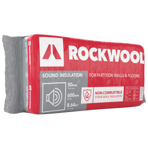 Image of Rockwool Sound Insulation Slab - 50 x 600 x 1200mm