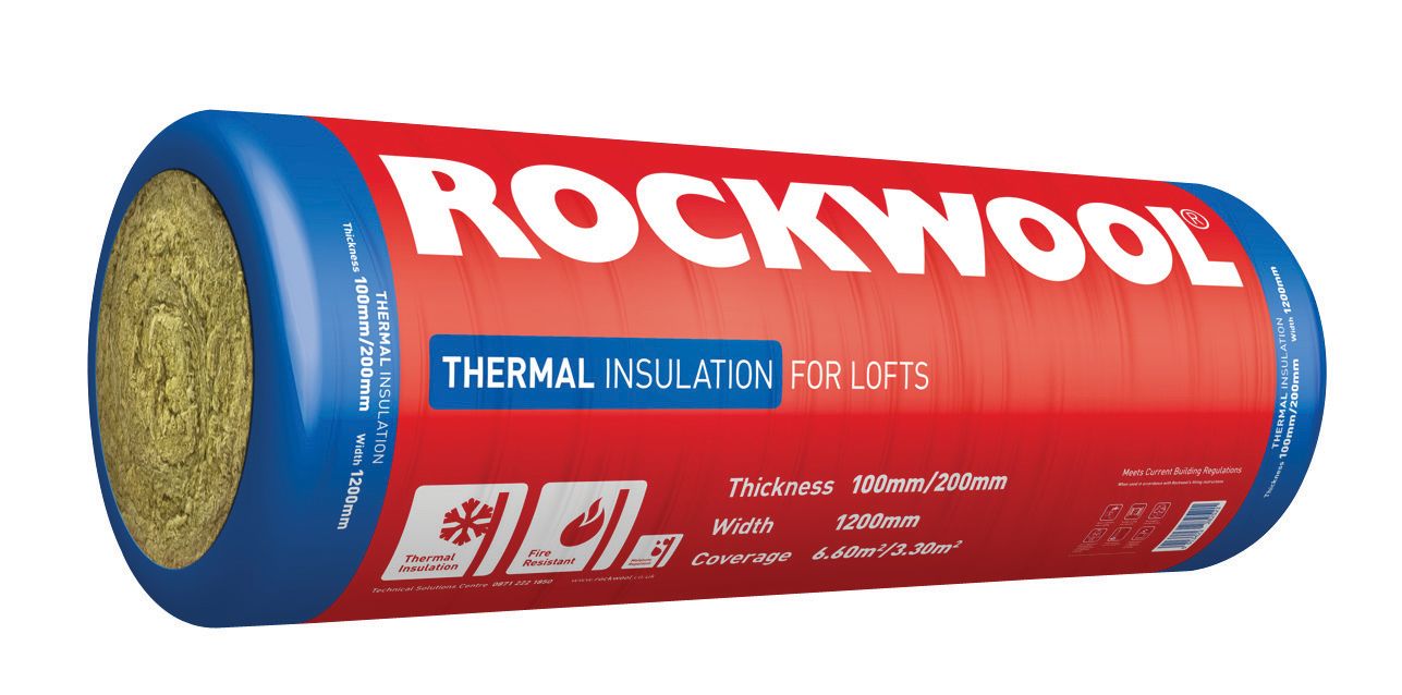 Image of Rockwool Thermal Insulation Roll - 100/200mm