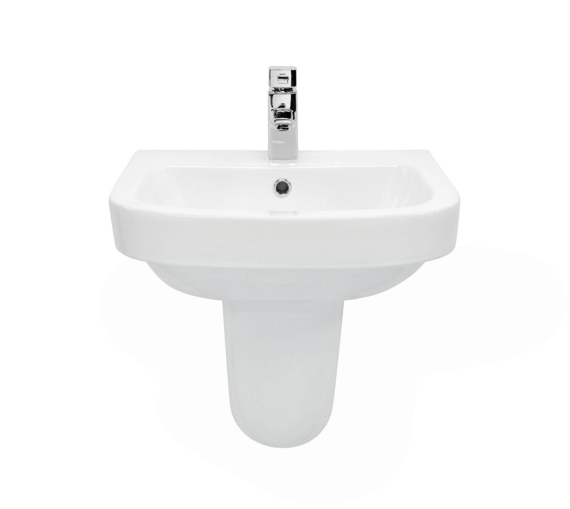 Wickes Phoenix Ceramic Wall Hung Bathroom Basin with