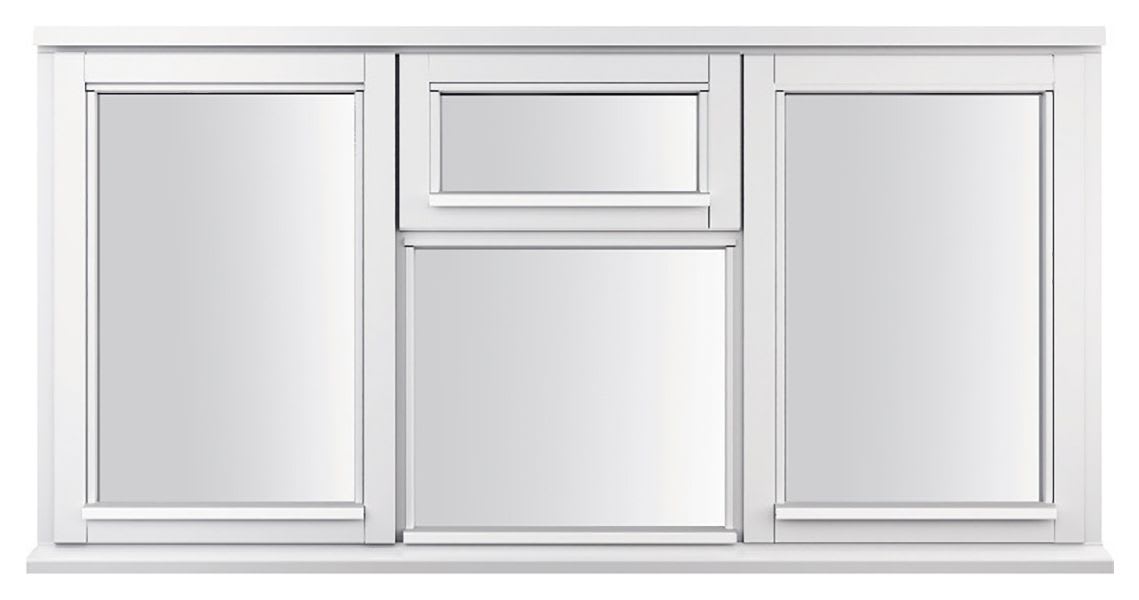 White Double Glazed Timber Casement Window - 4-Lite