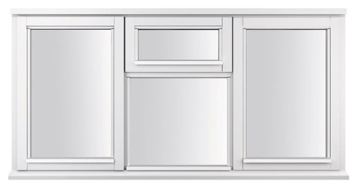 White Double Glazed Timber Casement Window - 4-Lite