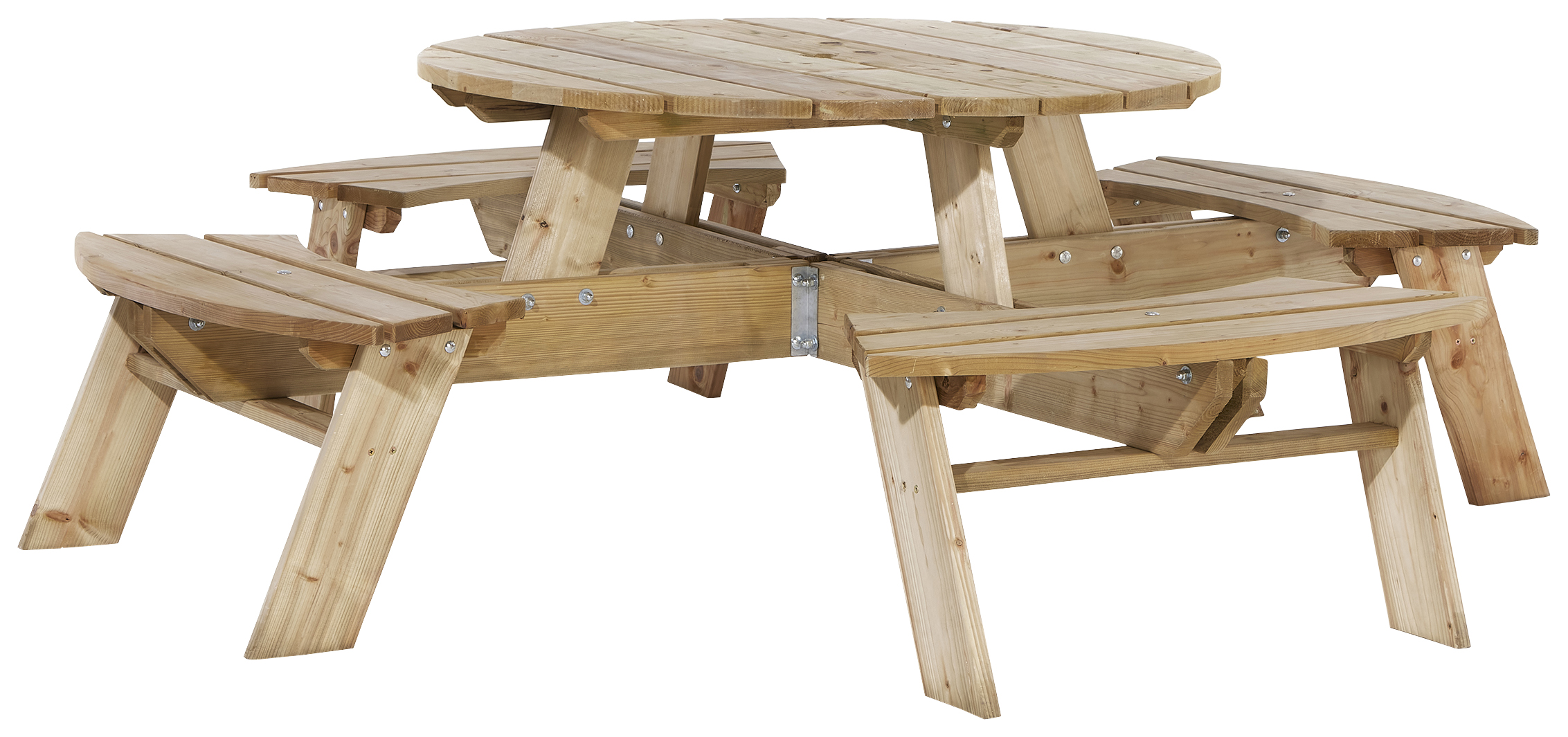 Image of Rowlinson Round Garden Picnic Table