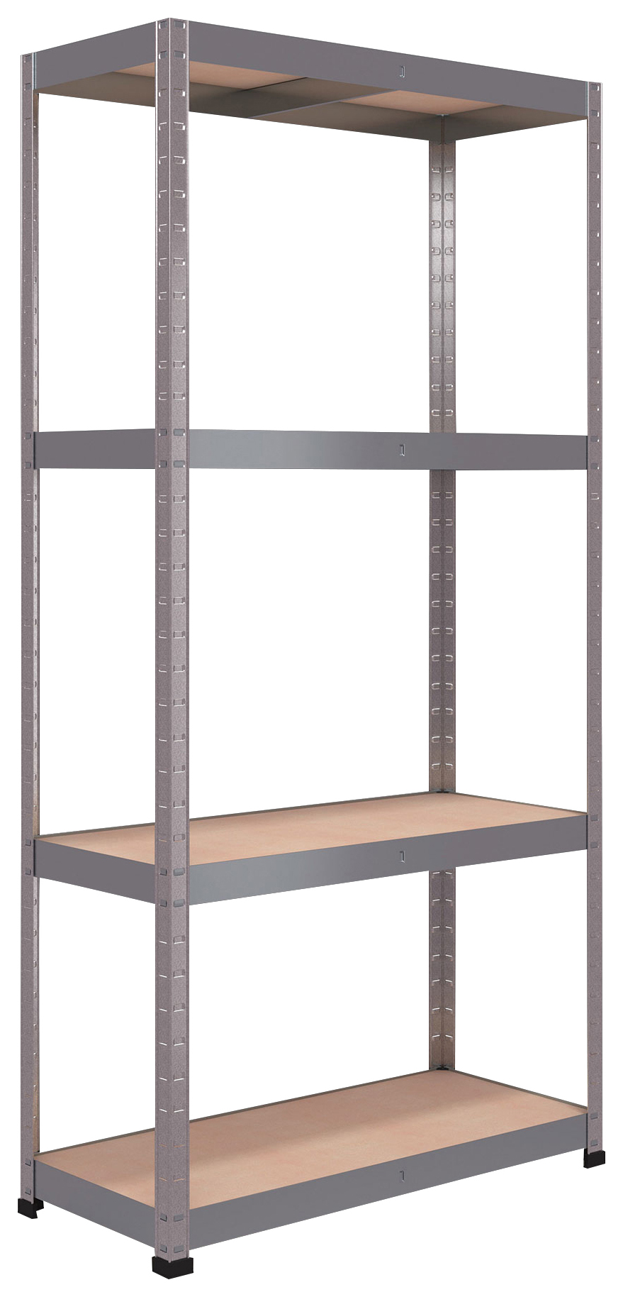 Image of Rb Boss 4 Tier Wood Shelving Kit - 1800 x 900 x 400mm 300kg Udl