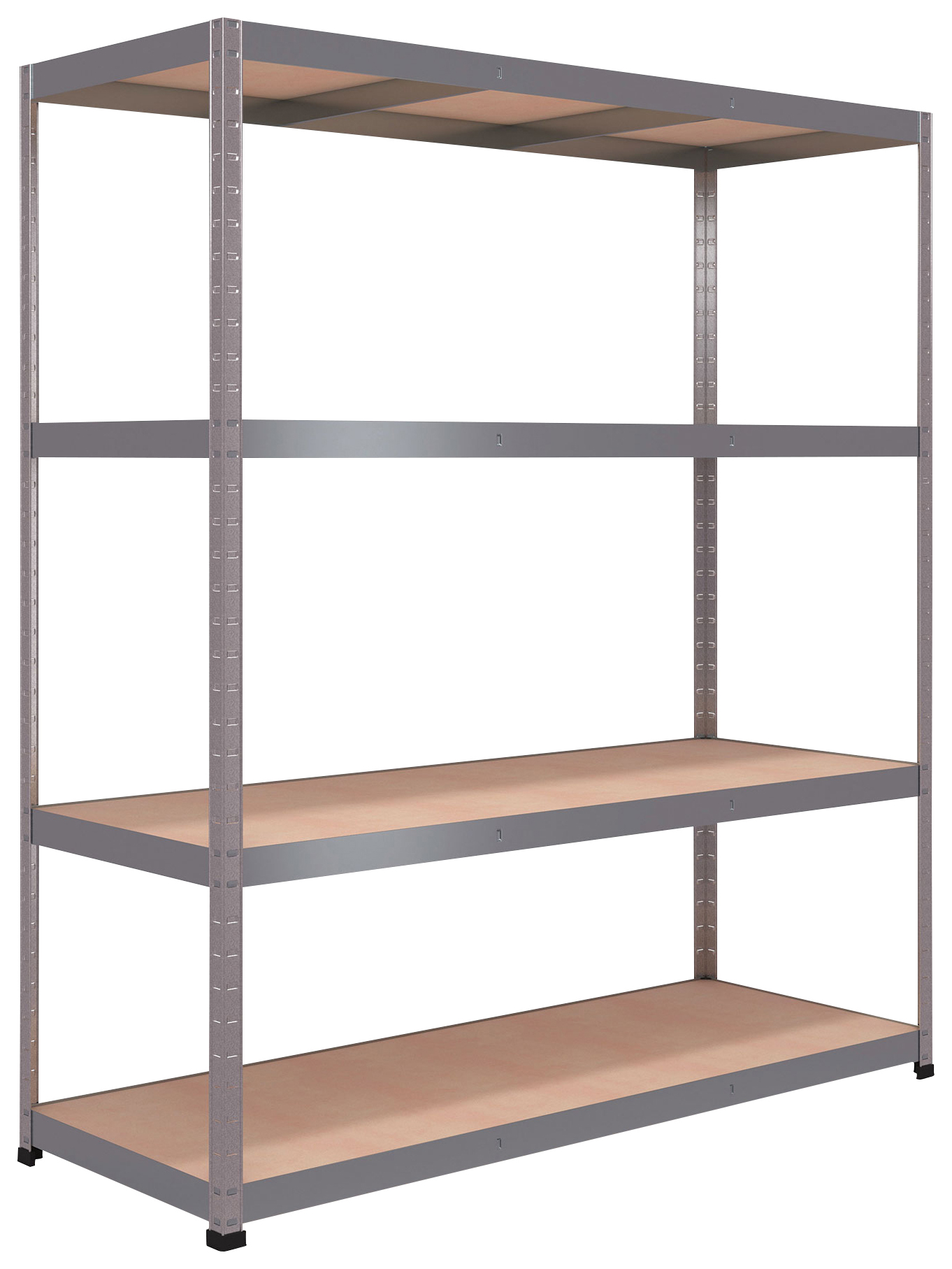 Rb Boss 4 Tier Wood Shelving Kit - 1800 x 1600 x 600mm 300kg Udl