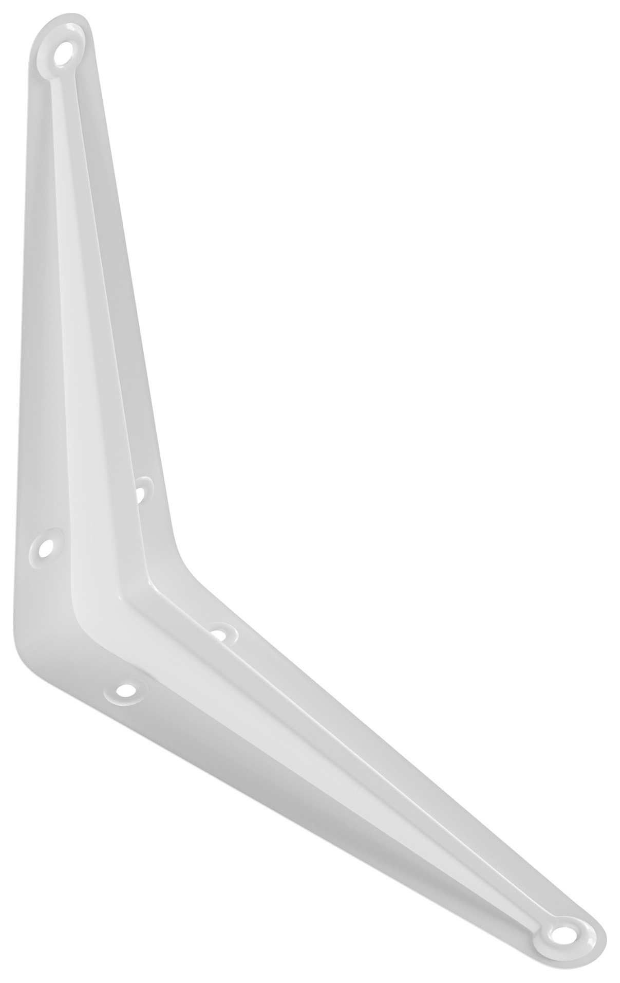 London White Shelf Bracket - 125 x 100mm