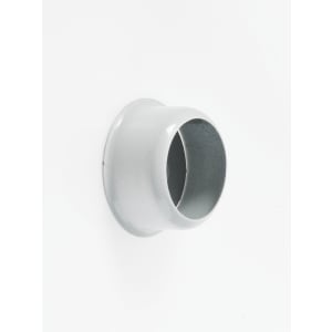 Wickes Interior Concealed Rod Sockets - 25mm White Pack of 2
