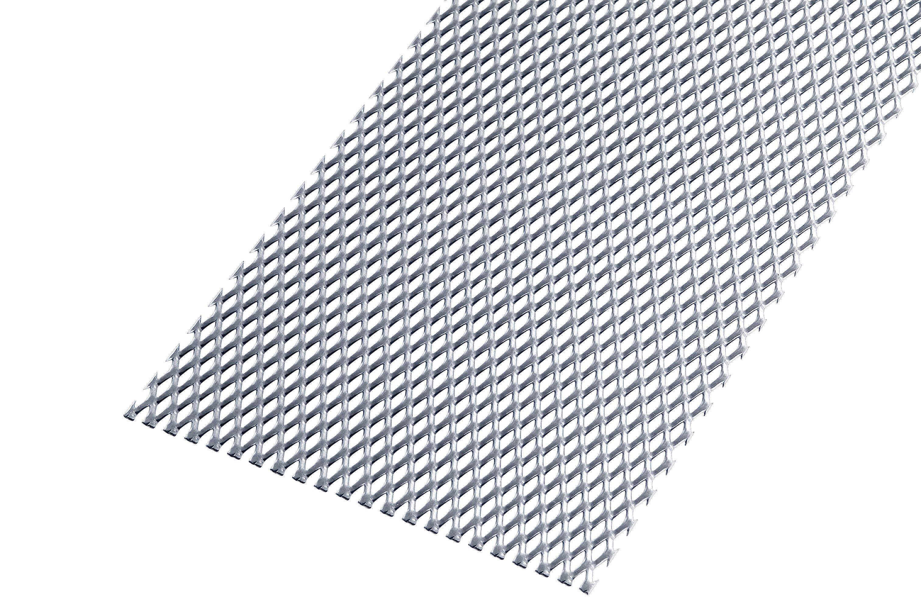 Image of Wickes Perforated Steel Stretched Metal Sheet - 120 x 1.20mm x 1m