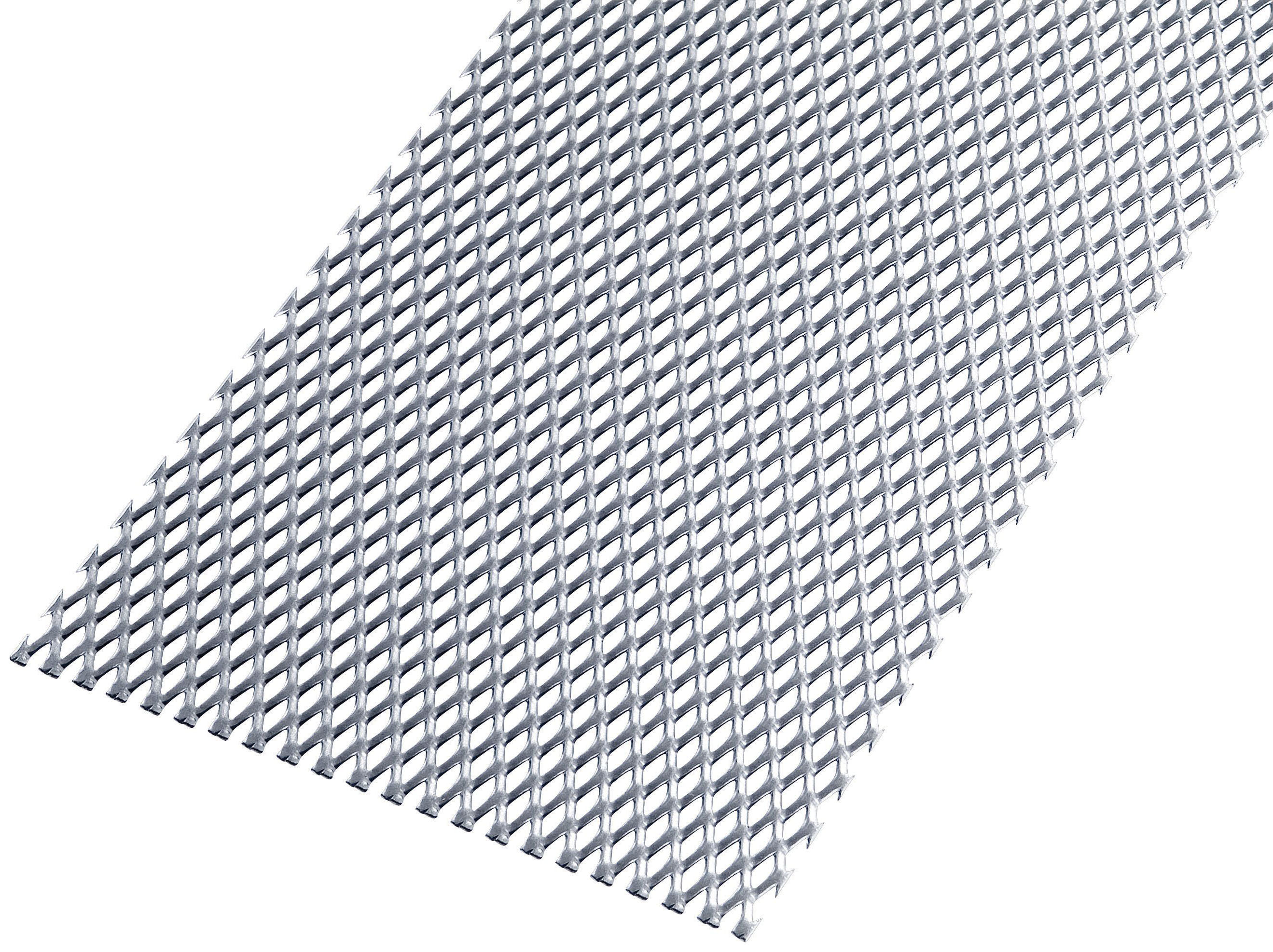 Image of Wickes Perforated Steel Stretched Metal Sheet - 300 x 2.20mm x 1m