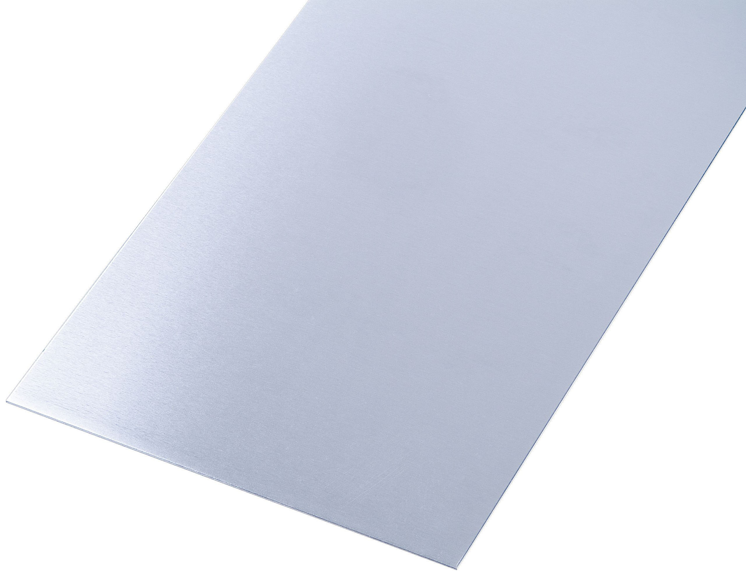 Image of Wickes Metal Sheet Plain Uncoated Aluminium - 120 x 0.8mm x 1m