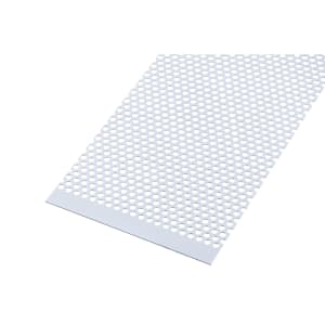 Wickes Metal Sheet Perforated Round Hole 4.0mm Anodised Aluminium - 200mm x 1m