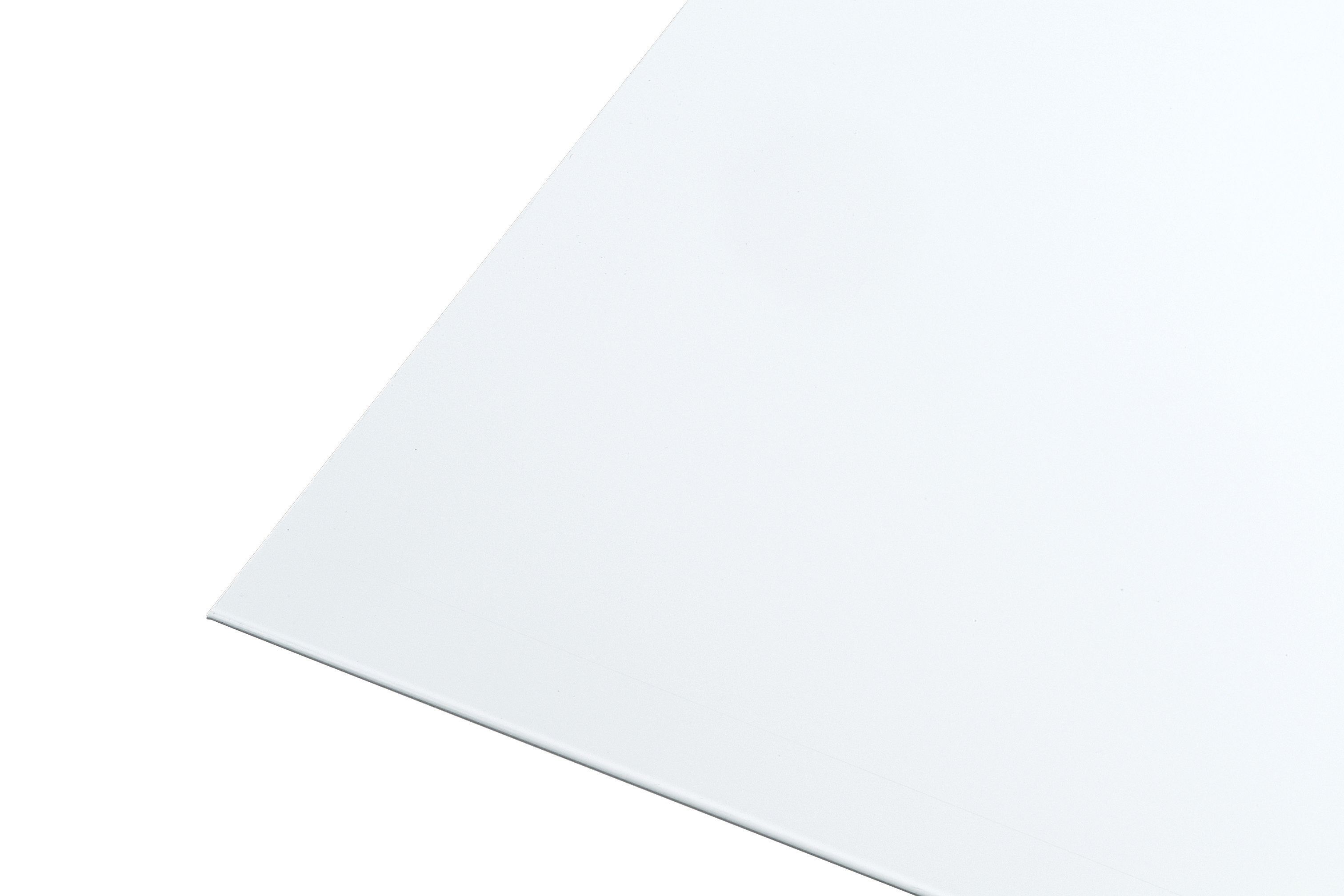 Rothley White Powder Coated Aluminium Metal Sheet - 250 x 500mm