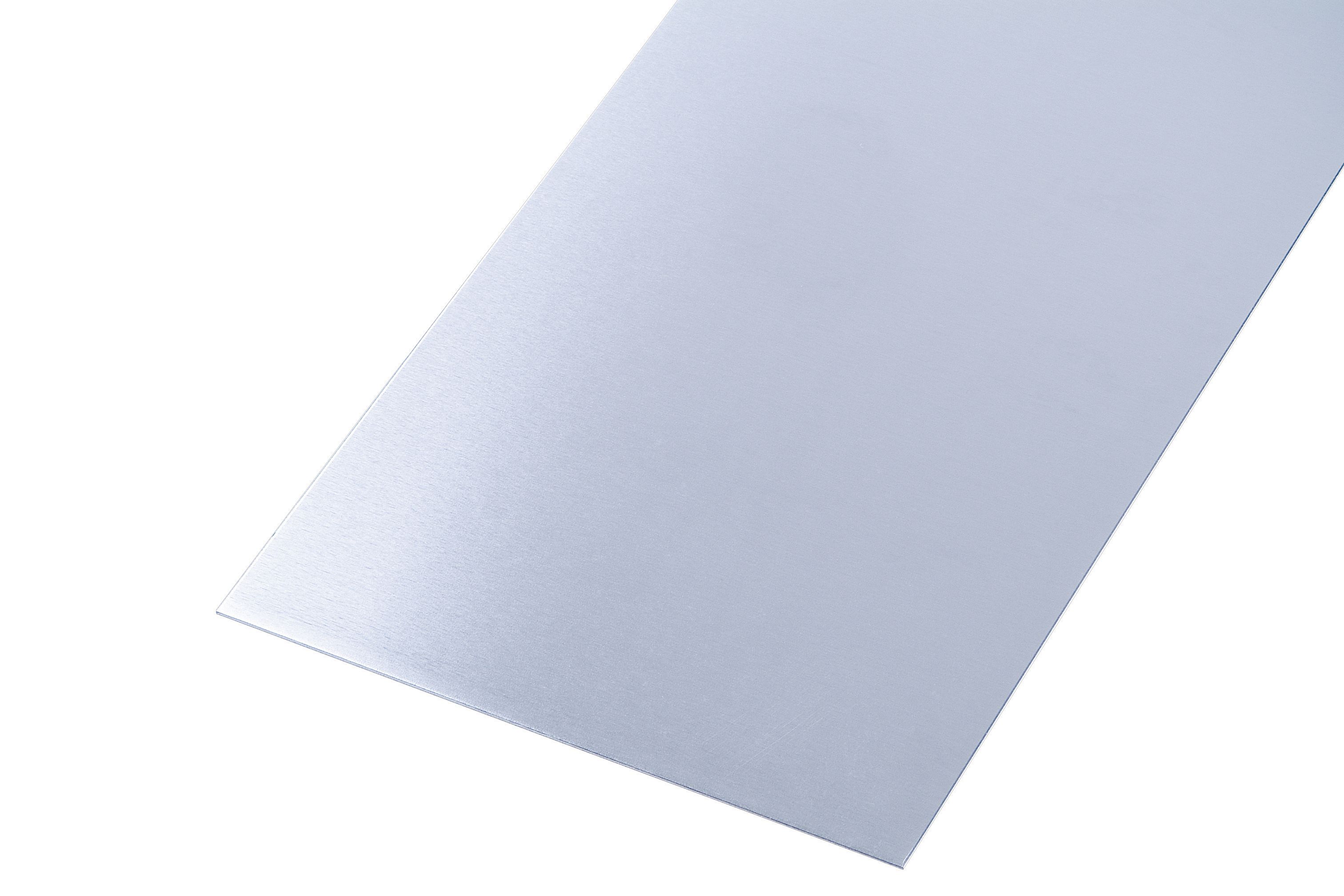 Wickes Metal Plain Uncoated Aluminium Sheet - 250 x 500mm x 0.8mm