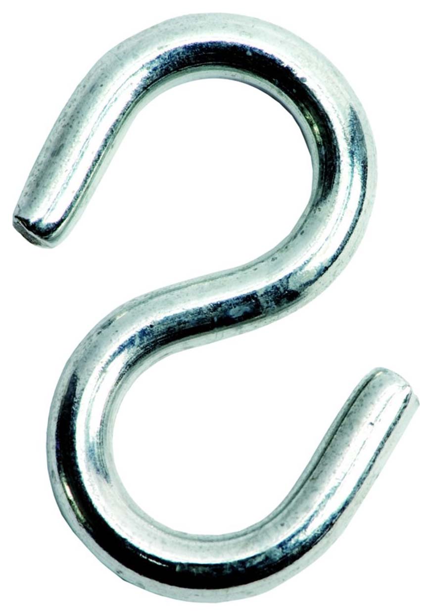 Image of Wickes Zinc Plated S Hooks - 4mm - Pack 5