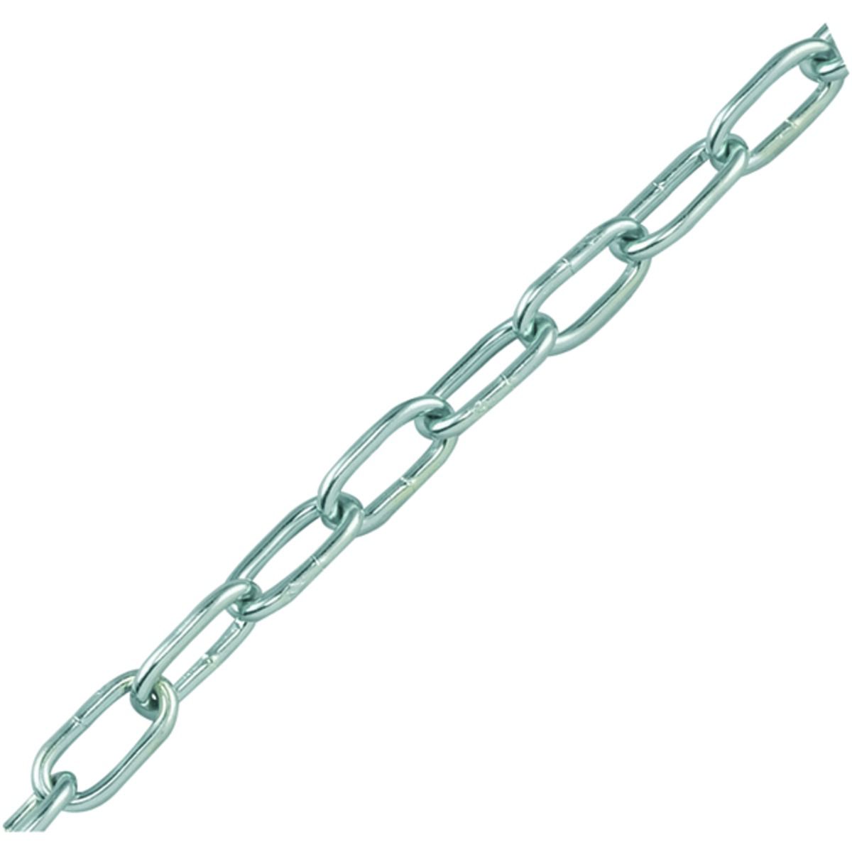 Image of Wickes Zinc Plated Steel Welded Chain - 2 x 12mm x 2m