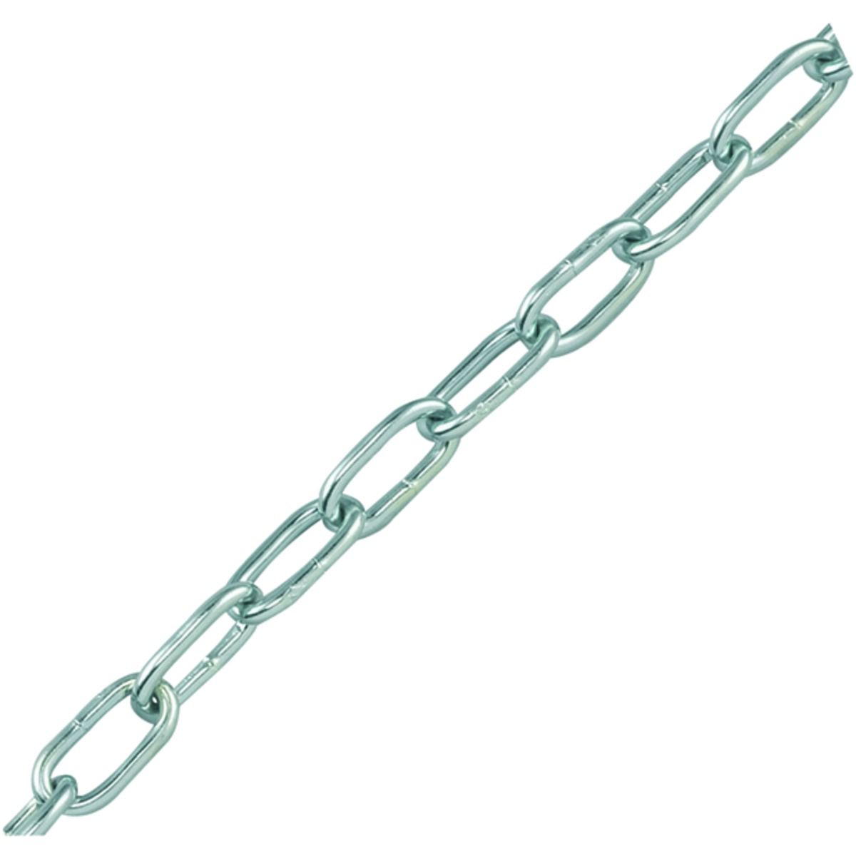 Wickes Zinc Plated Steel Welded Chain - 2 x 12 x 2000mm