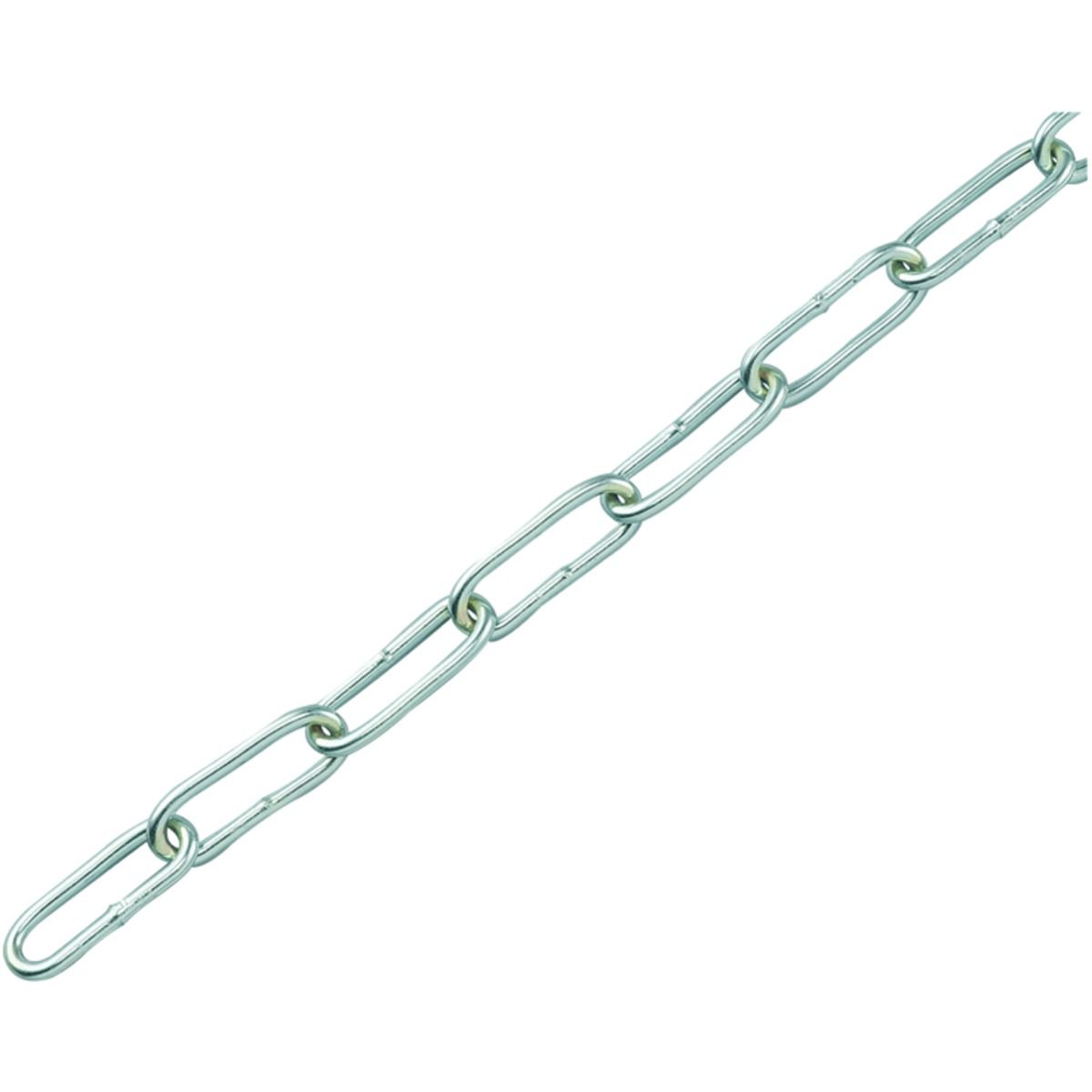 Wickes Zinc Plated Steel Welded Chain - 3 x 26mm x 2m