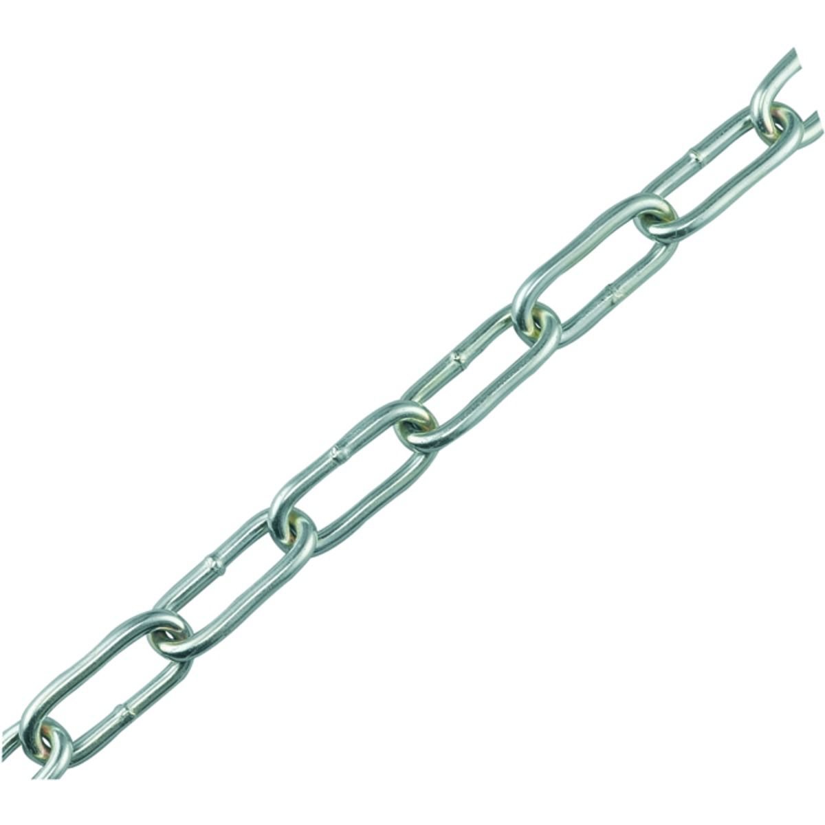 Wickes Zinc Plated Steel Welded Chain - 5 x 35 x 2000mm