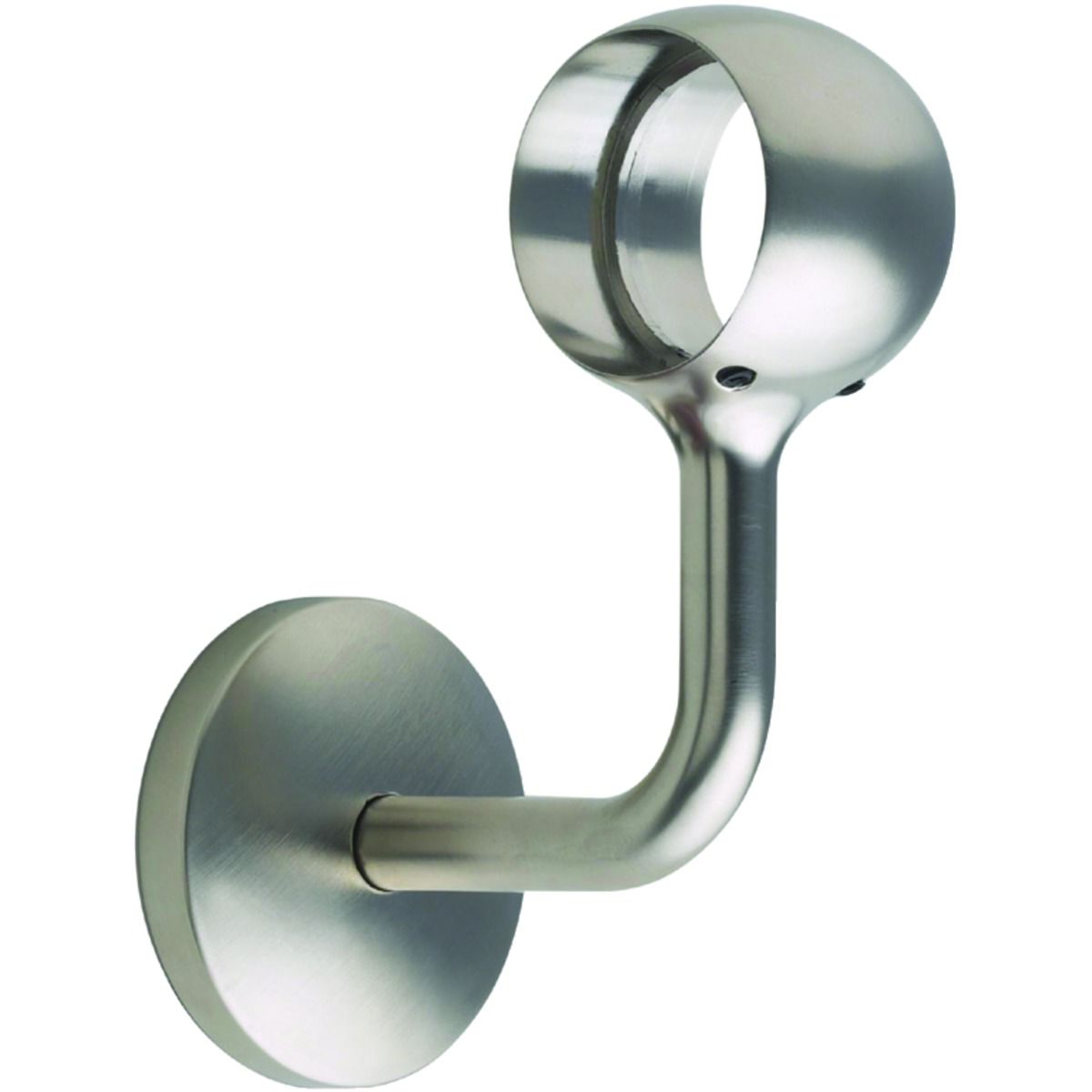 Image of Rothley Handrail Connecting Wall Bracket - Brushed Nickel