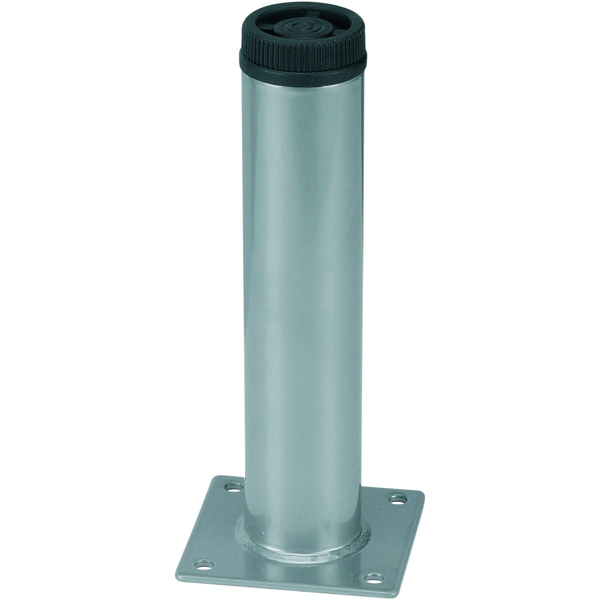 Image of Wickes Round Interior Furniture Leg - Grey 32 x 150mm