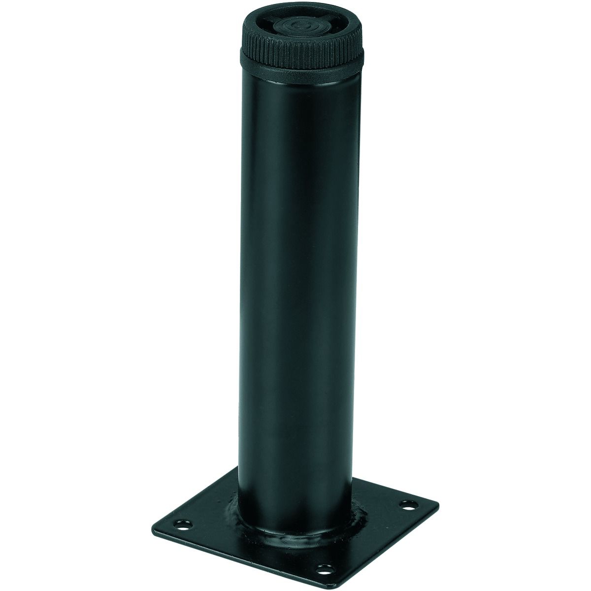 Image of Wickes Round Interior Furniture Leg - Black 32 x 150mm