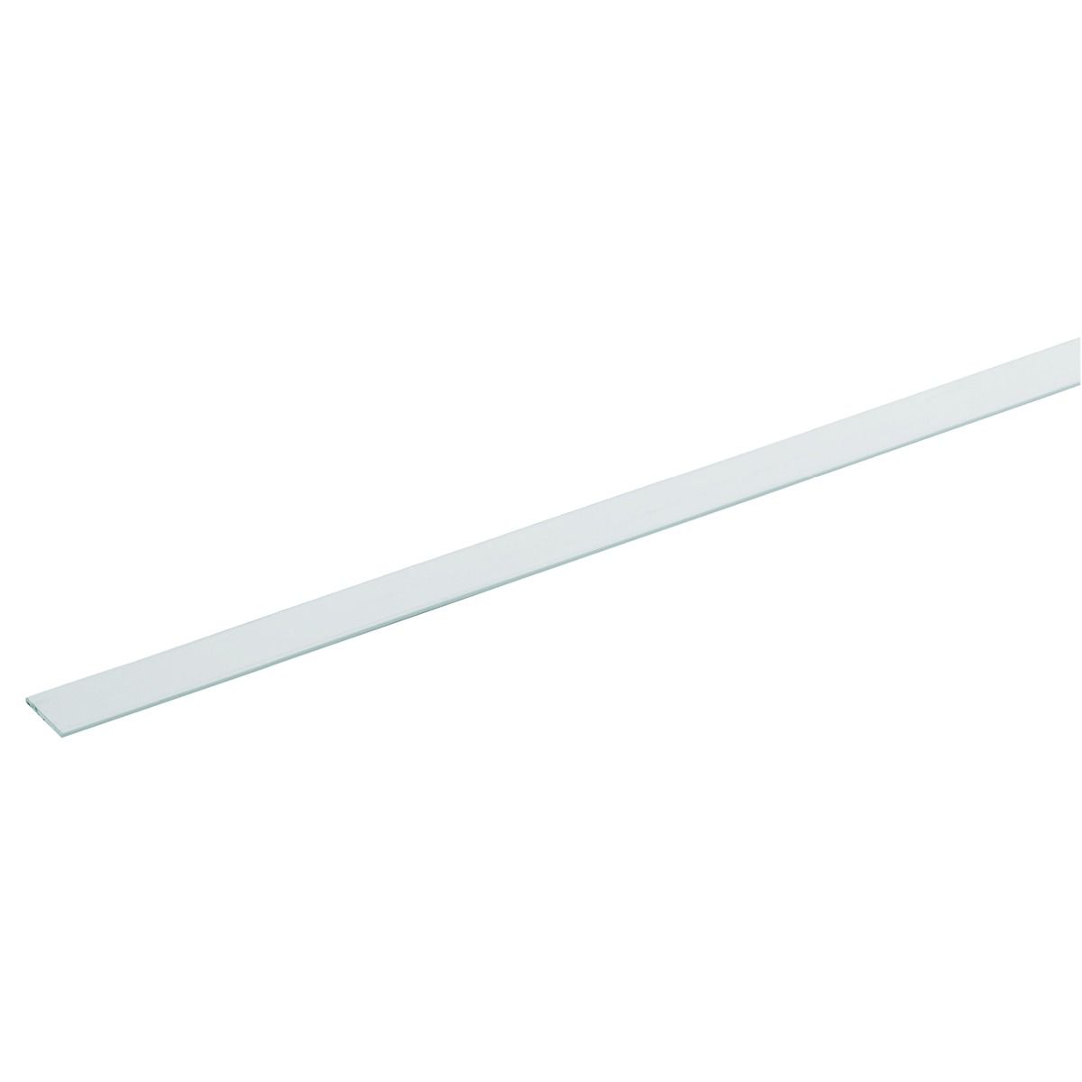 Rothley 19.5mm White PVCu Multi-Purpose Flat Bar - 1m