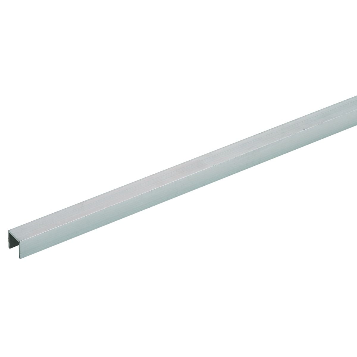 Image of Wickes 15.5mm Multi-Purpose U Section - Aluminium 1m